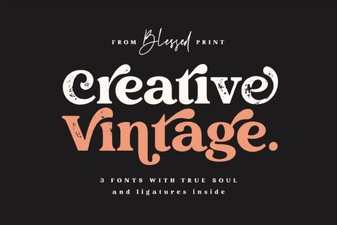 Craft Your Project with Vintage Fonts & Style