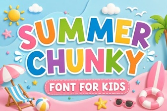 Design Projects with Chunky Summer Fonts