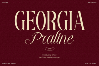 Georgia Praline Font for Elegant Web Design Projects